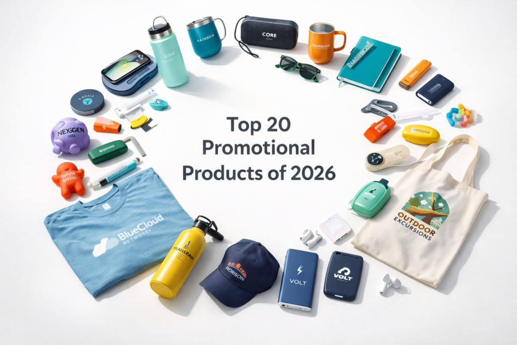 Top 20 Custom Promotional Products for Businesses in 2026