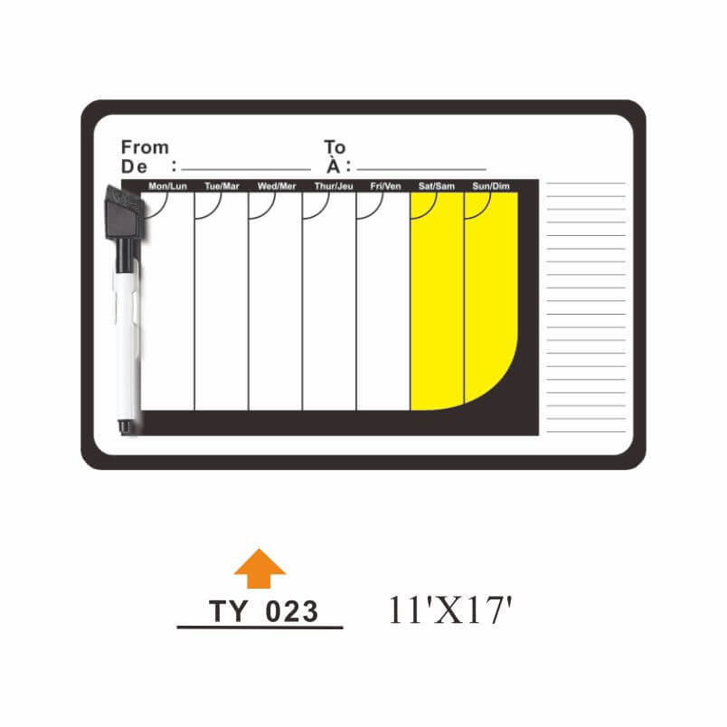 CW-022 Customizable cycle writing board - CW-022