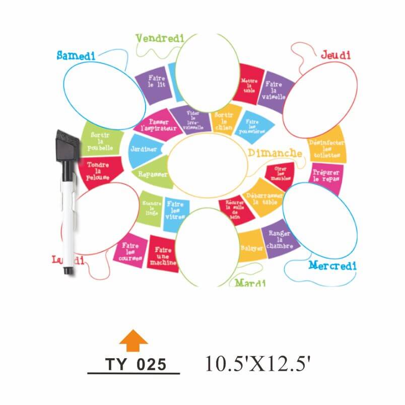 PW-001 Customizable PVC writing board - PW-001
