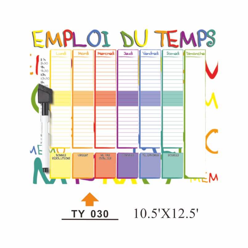 PW-002 Customizable PVC writing board - PW-002