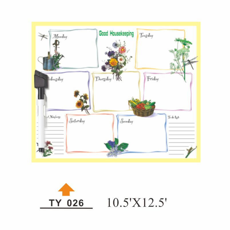 PW-005 Customizable PVC writing board - PW-005