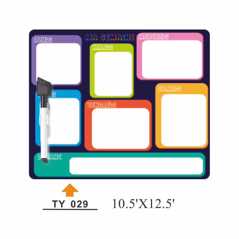 PW-007 Customizable PVC writing board - PW-007